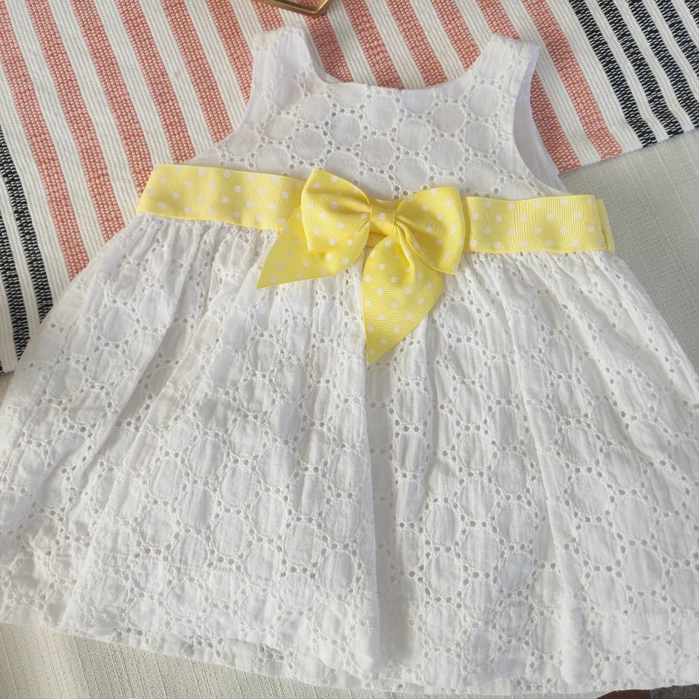 6-12 Month White Dress